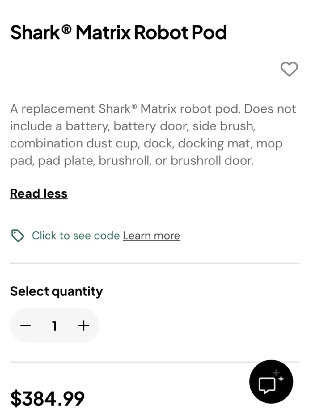 Shark Matrix Robot Pod - Black - Picture 2 of 5